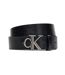 Ceinture noir/argent homme calvin klein jeans ck buckle tumbled 35-1