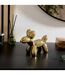 Statuette Déco Chien en Céramique Théo 19cm Doré-3