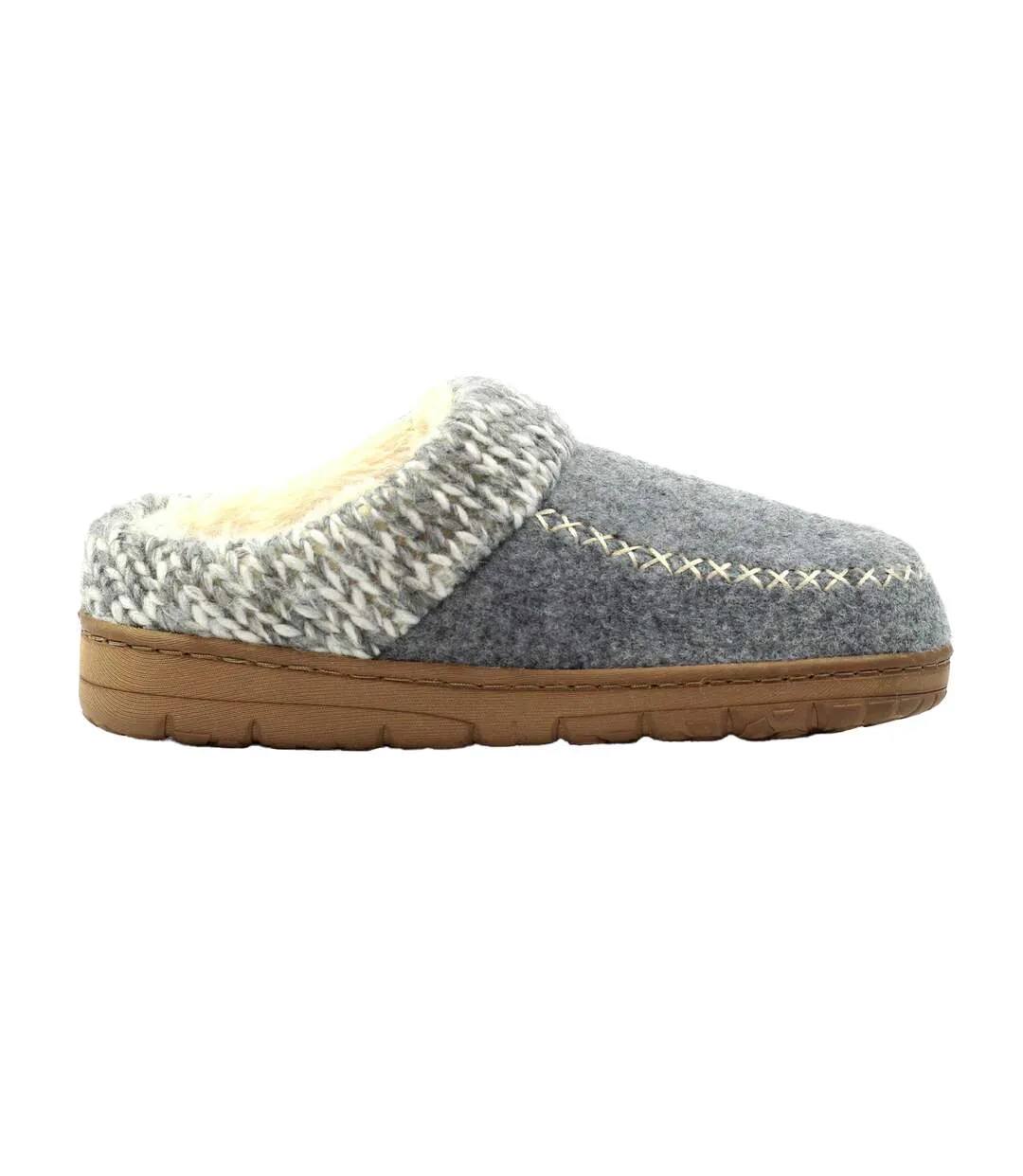Chaussons Albany Femme Gris Lunar-4