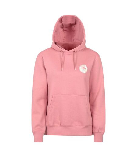 Womens/ladies Landscape Regular Hoodie Pale Pink Mountain Warehouse