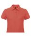 Polo Id.001 Femme Corail Pixel B&C-2