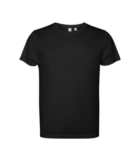 T-shirt Manches Courtes Estoril Homme Noir Uni Roly