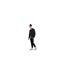Mens Ribbed Waistband Sweatpants Black Lyle & Scott-1