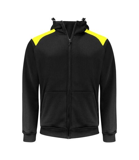 Sweat À Capuche Homme Noir Jaune Projob