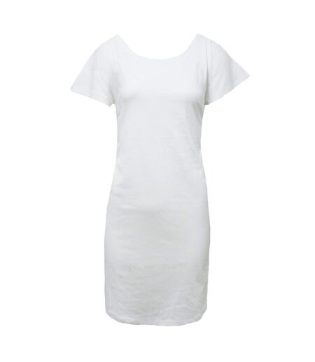 Mantis Womens/Ladies Loose Fit T-Shirt Dress (White)