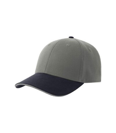 Unisex Adult Liberty Sandwich 6 Panel Sustainable Cap Grey Navy Atlantis
