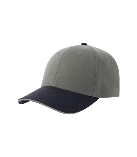 Unisex Adult Liberty Sandwich 6 Panel Sustainable Cap Grey Navy Atlantis