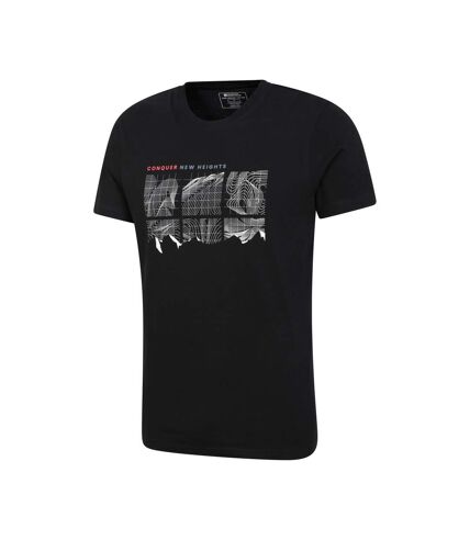 T-shirt conquer new heights homme noir vif Mountain Warehouse