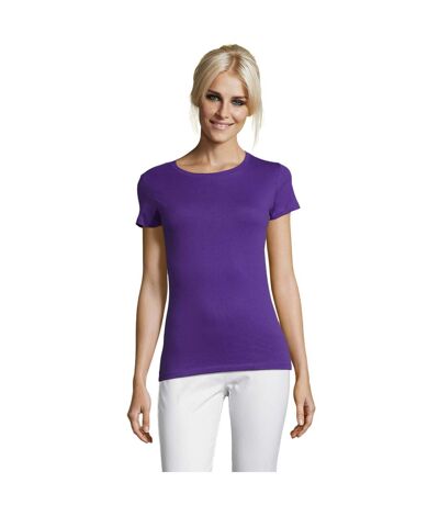 T-shirt Regent Femme Violet Foncé SOLS