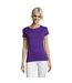 T-shirt Regent Femme Violet Foncé SOLS-1