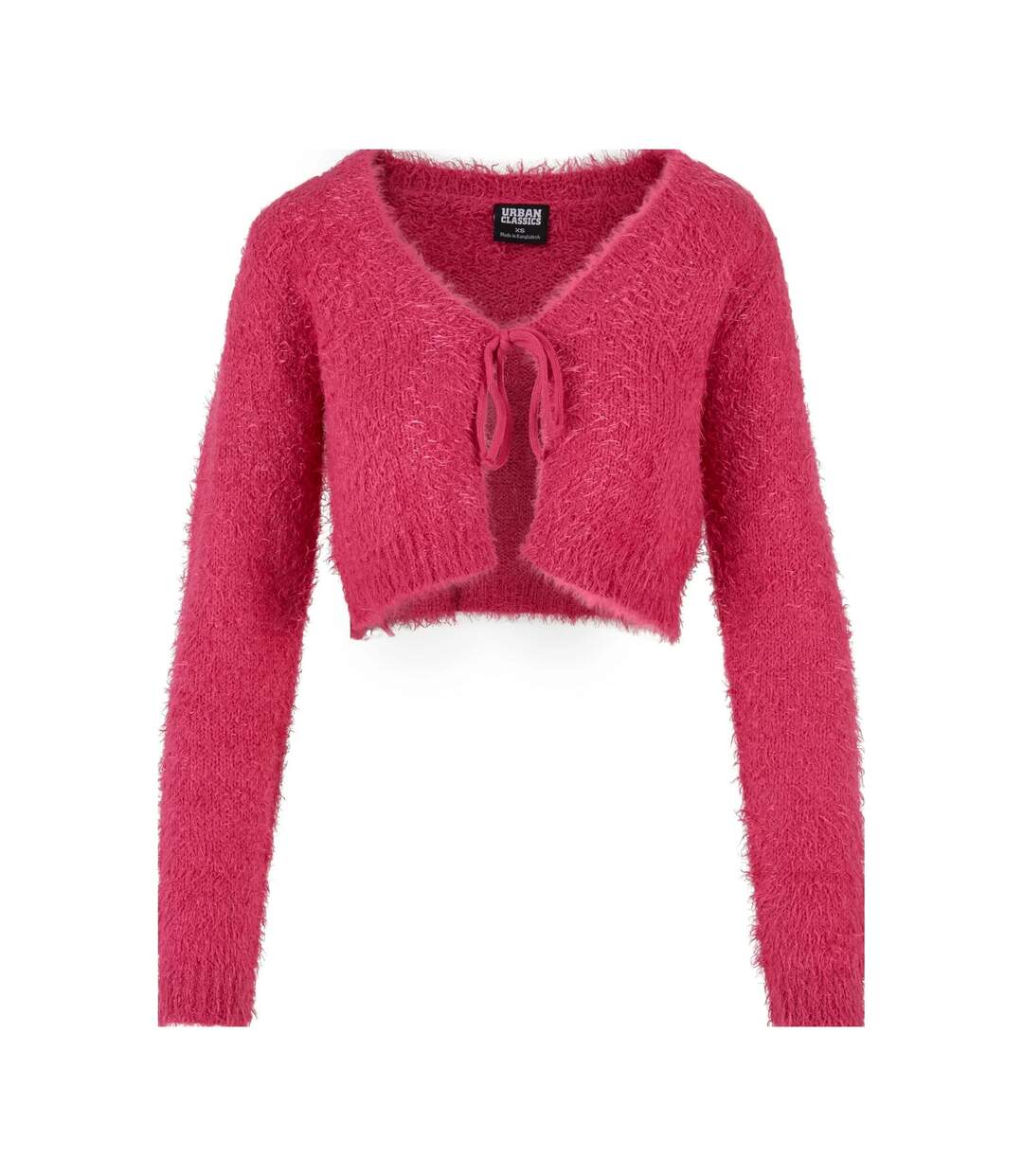 Cardigan Motif/style Court Femme Rose Vif Urban Classics-1