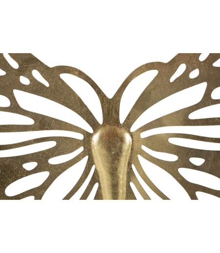 Décoration Murale en Métal Butterfly Uni 43cm Or
