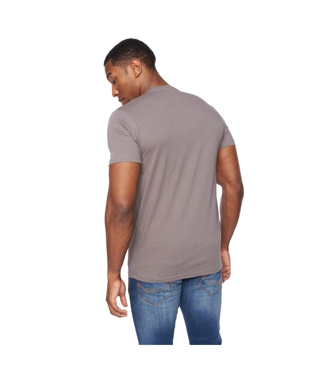 Mens upton t-shirt dark grey Henleys