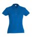Womens/ladies Plain Polo Shirt Royal Blue Clique-1