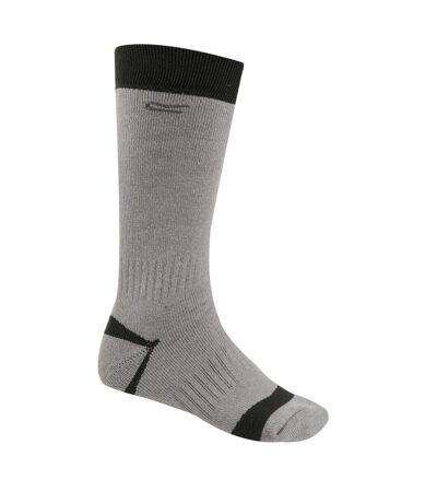 Great Outdoors Mens Two Tone Wellington Boot Socks 1 Pair Dark Steel Regatta
