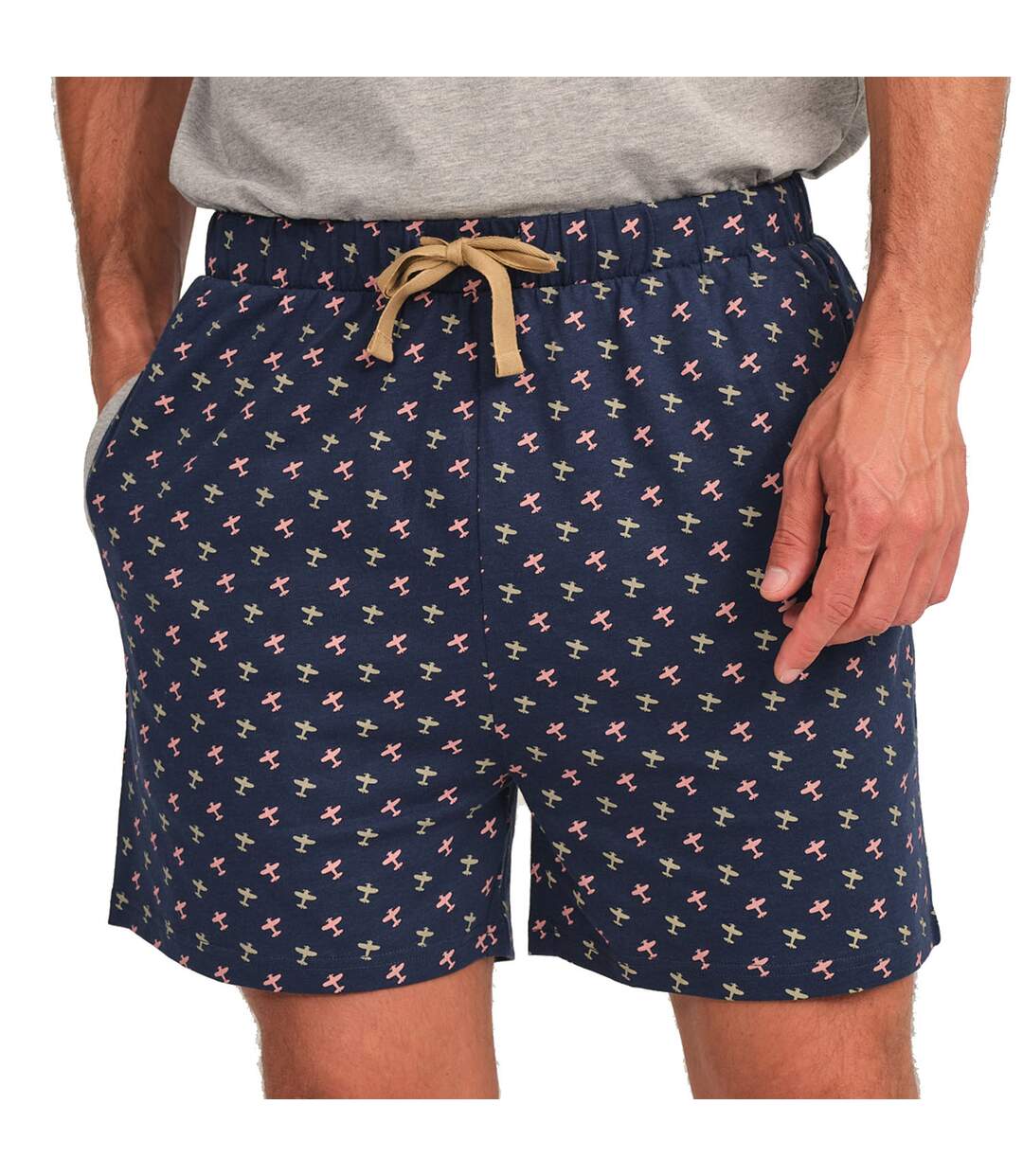 JJBFH5301 Men's Short Sleeve Pajamas-2