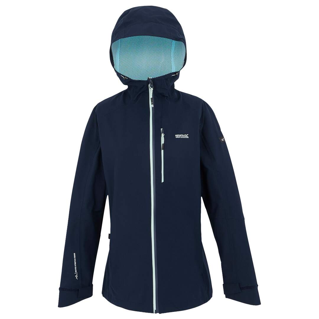 Veste imperméable birchdale femme bleu marine / bleu clair pastel Regatta-1