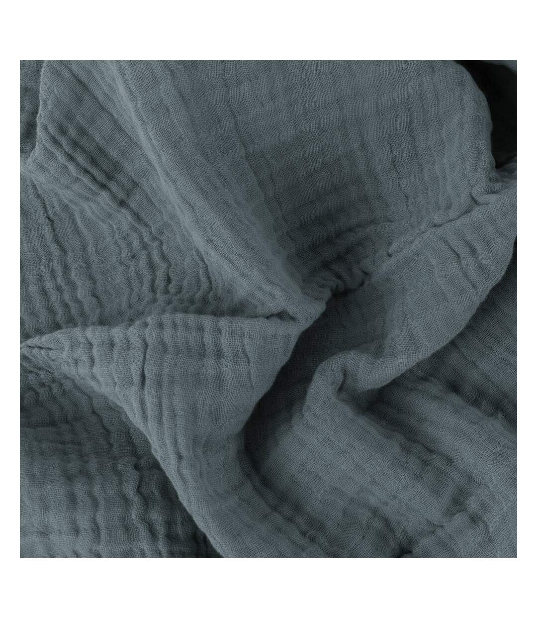 Lark muslin crinkled throw dusk Yard-3
