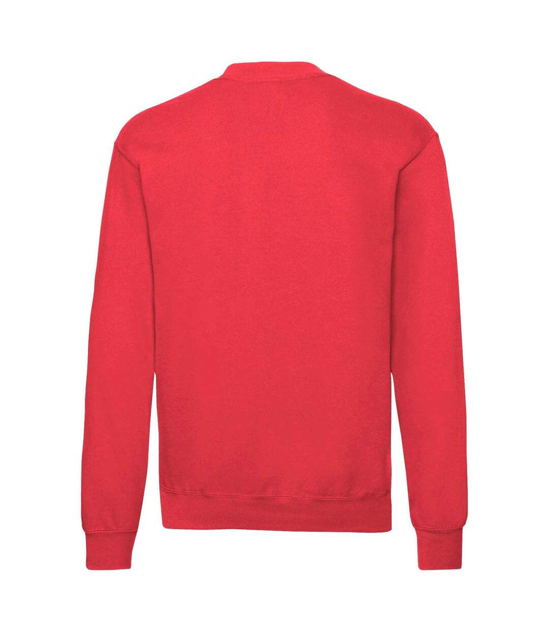 Mens classic 80/20 set-in sweatshirt red Fruit of the Loom