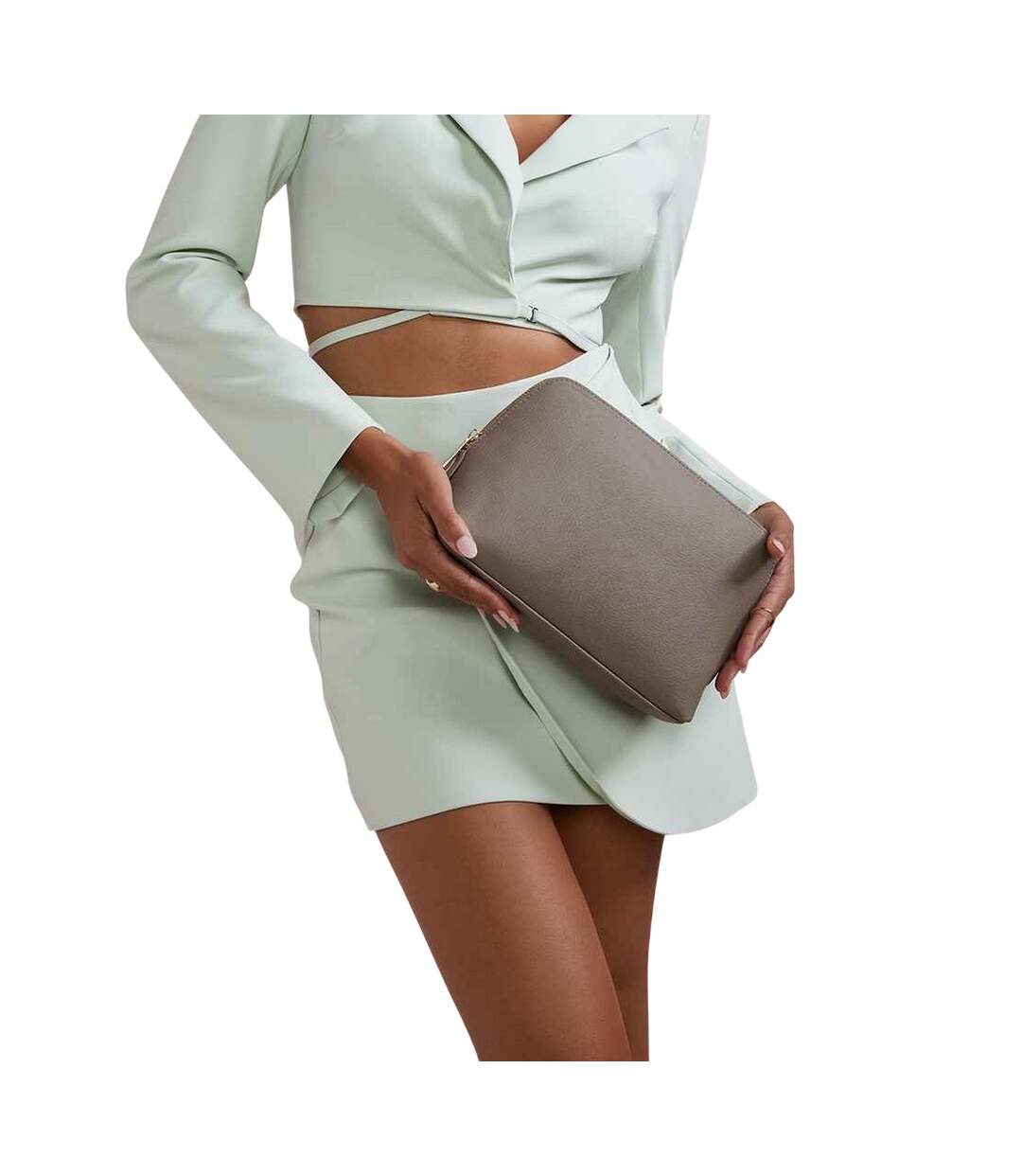 Sac À Accessoires Boutique 11 Cm X 4,5 Cm X 18 Cm Taupe Bagbase-1