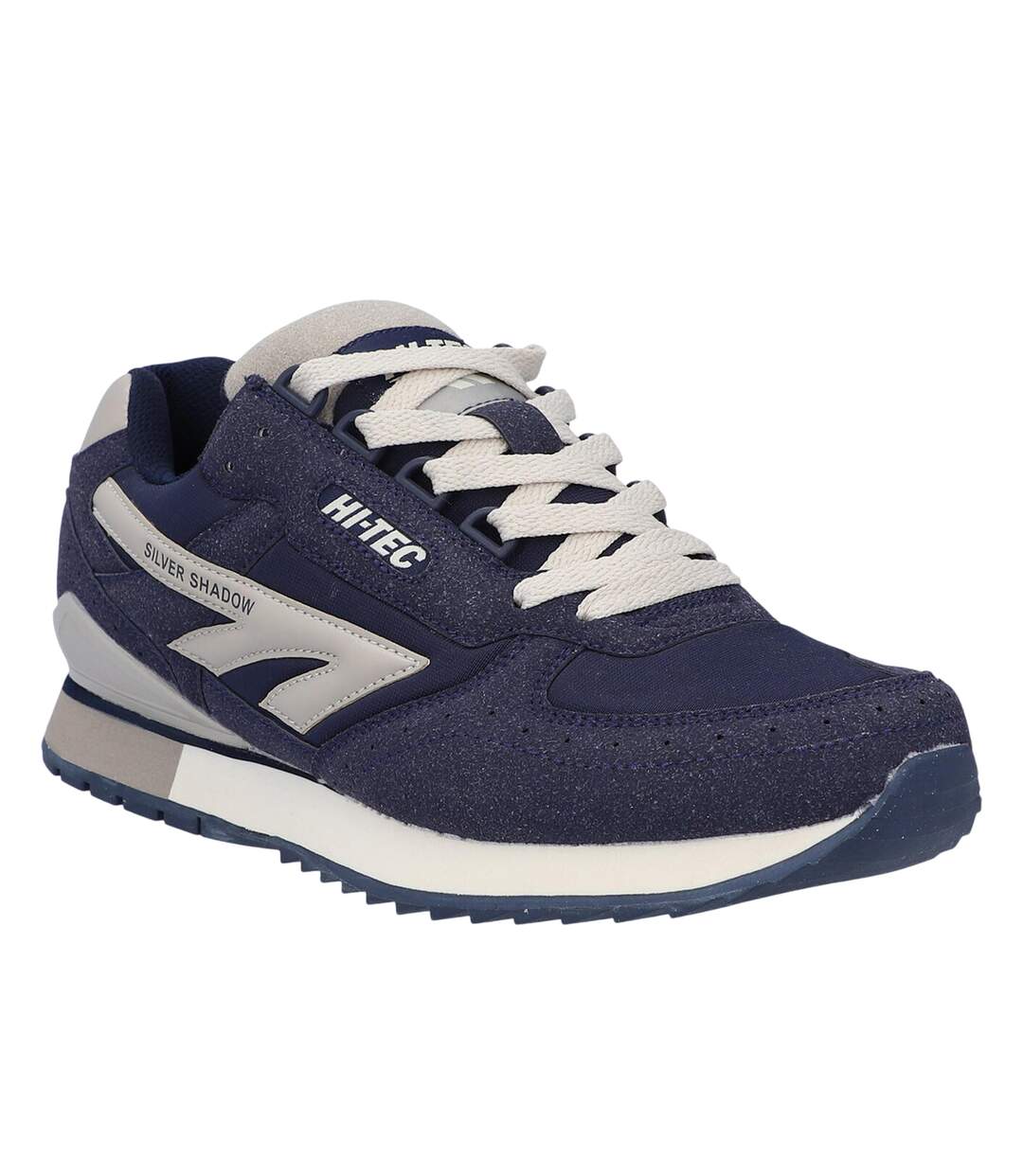 Baskets Silver Shadow Homme Bleu Nuit Blanc Cassé Hi-Tec-4