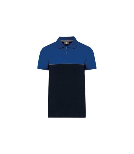 Polo bicolore écoresponsable manches courtes WK. Designed To Work