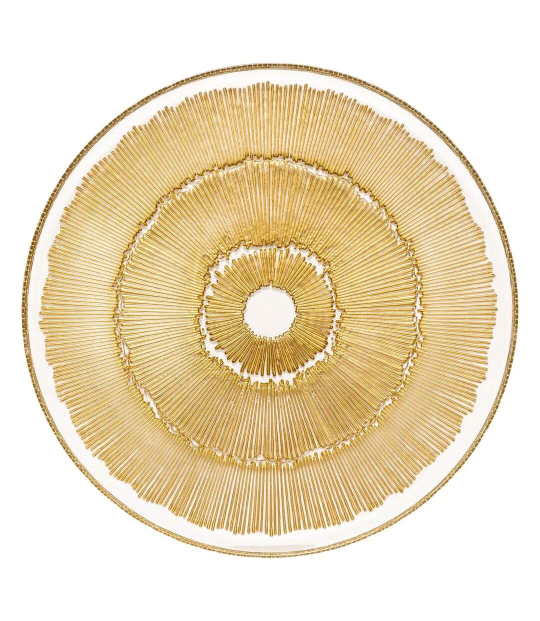 Assiette de Présentation Plate Celeste 33cm Doré-1