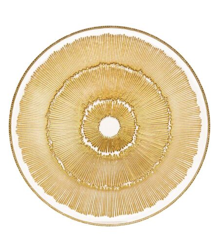 Assiette de Présentation Plate Celeste 33cm Doré