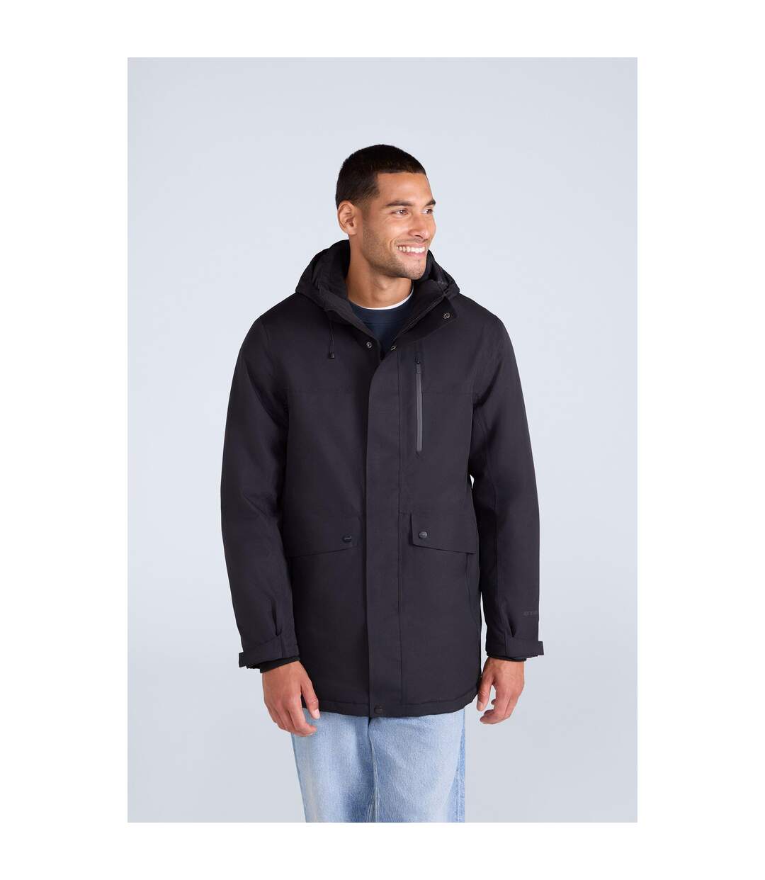 Parka Lisbon Homme Noir Animal-1