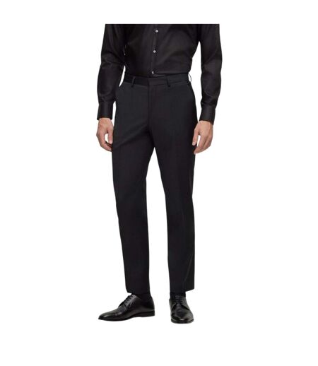 Mens Genius Straight Chinos Black Boss