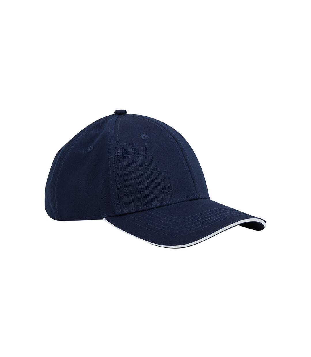 Classic 6 panel organic cotton cap french navy Beechfield-1