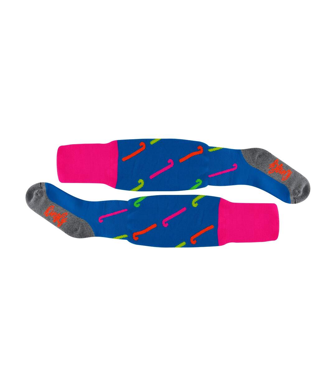 1 Pack Adults Knee High Hockey Socks with Hockey Stick Designs-2
