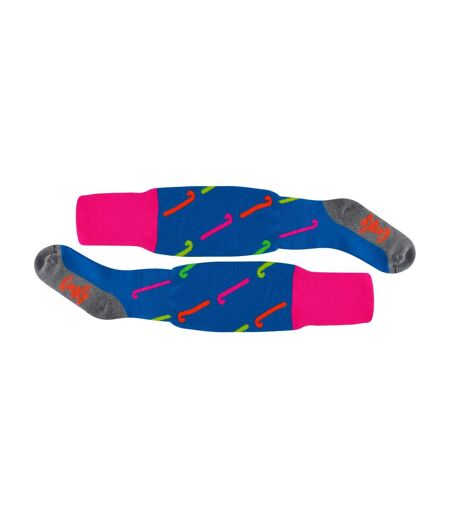 1 Pack Adults Knee High Hockey Socks with Hockey Stick Designs