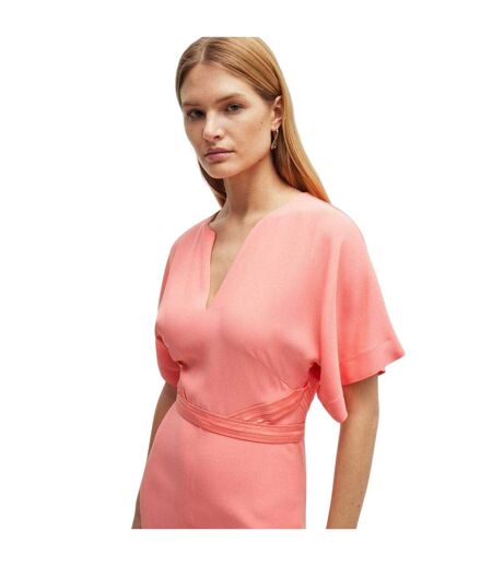 Robe Mi-longue Dawinga Femme Bleu Foncé Boss
