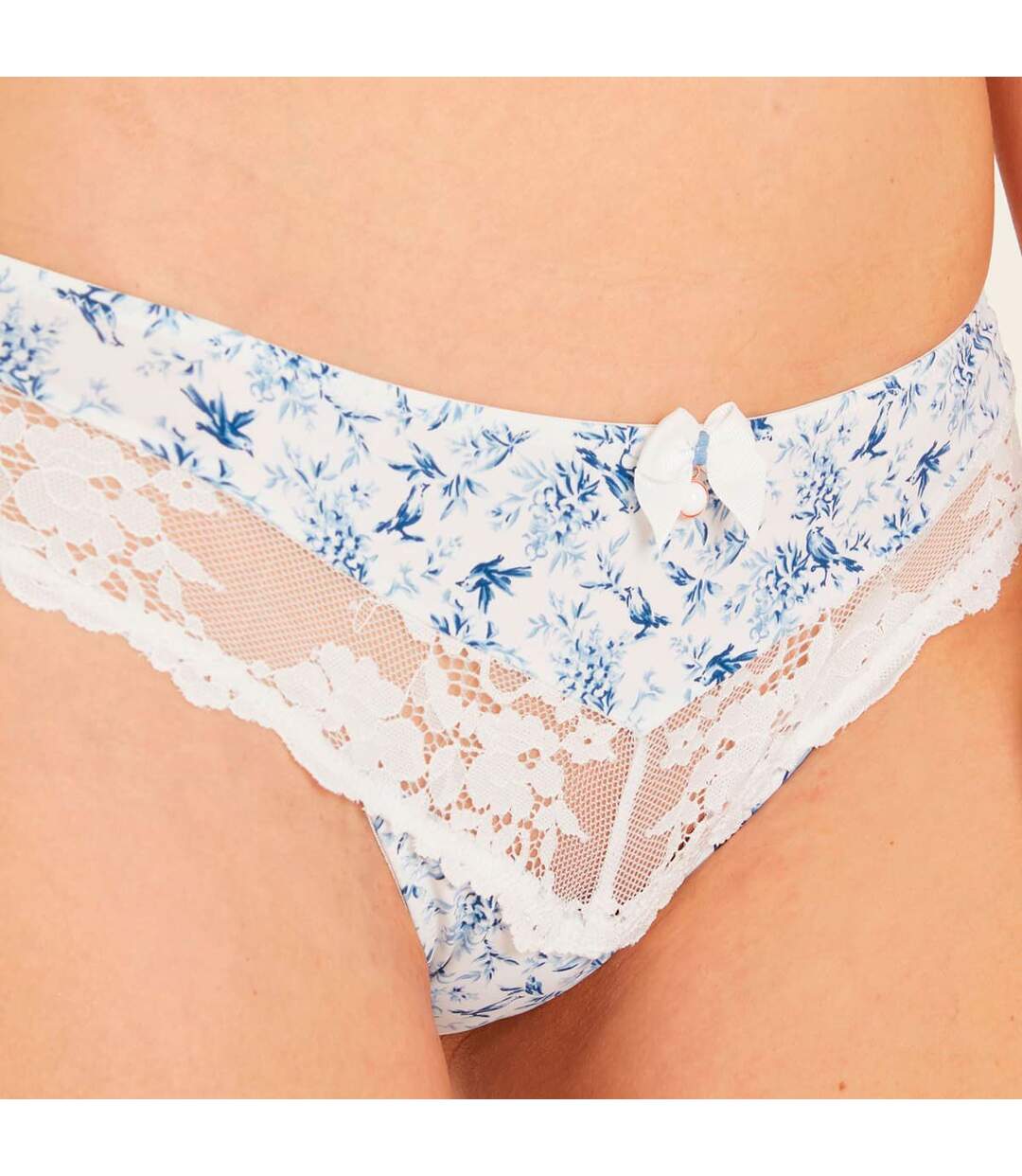 Slip grande taille bleu Colombe