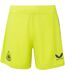 Womens/ladies Newcastle United Fc Goalkeeper Shorts Lime Green Caviar Castore-1