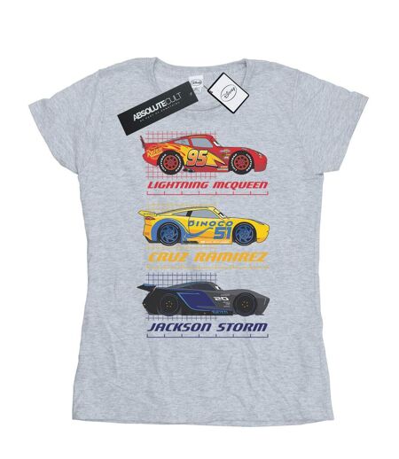 Disney - T-shirt CARS RACER PROFILE - Femme (Gris chiné) - UTBI13890
