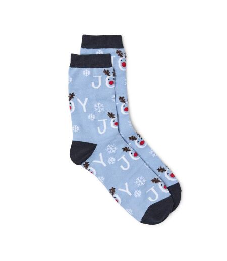 Chaussettes bleu femme vero moda flocons