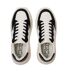 Womens/ladies Ari Casual Platform Trainers Black White Kappa-3