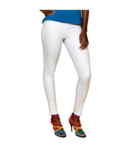 Asquith & Fox Womens/Ladies Classic Fit Jeggings (White)