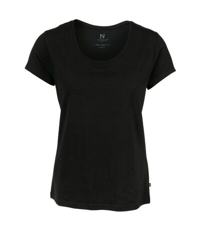 Nimbus Womens/Ladies Montauk Essential Short Sleeve T-Shirt (Black)