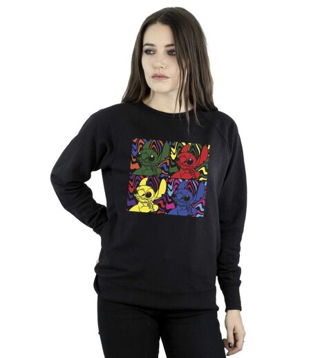 Disney Sweat Womens/Ladies Lilo & Stitch Pop Art (Noir) - UTBI22895
