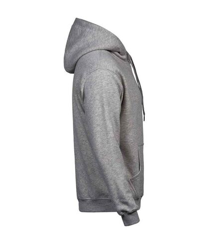 Mens hooded sweatshirt heather grey Tee Jays