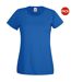 T-shirts manches courtes femmes bleu roi Fruit of the Loom-1