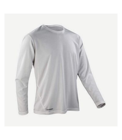 Spiro Mens Performance Long-Sleeved T-Shirt (White) - UTPC7234
