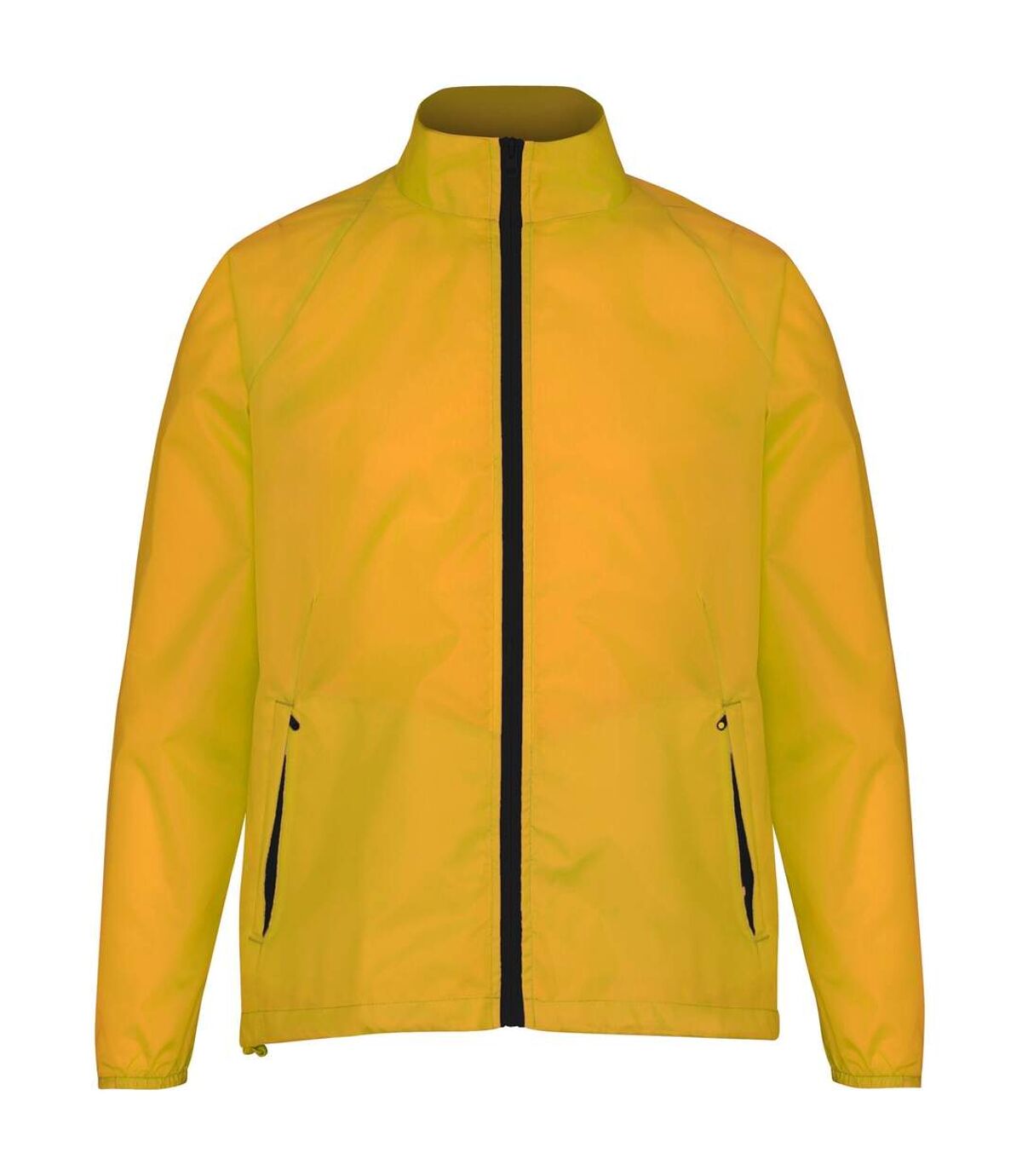 2786 Mens Contrast Lightweight Windcheater Shower Proof Jacket (Pack of 2) (Amber/ Black) - UTRW7001