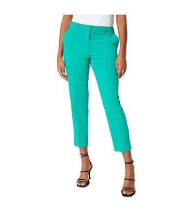 Womens/ladies slim ankle grazer trousers green Dorothy Perkins