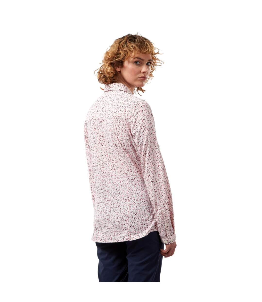 Womens/ladies Regular Long-sleeved Shirt Raspberry Craghoppers-3