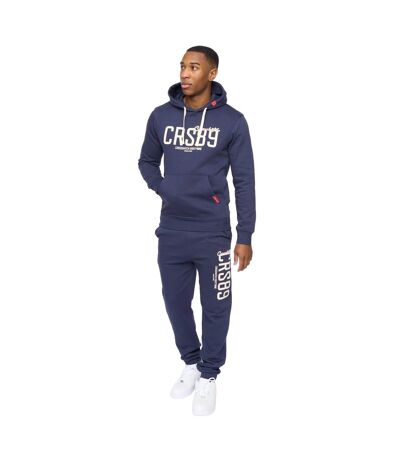 Sweat À Capuche Ellsworth Homme Bleu Marine Crosshatch