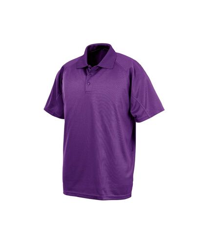 Spiro Unisex Adults Impact Performance Aircool Polo Shirt (Purple)